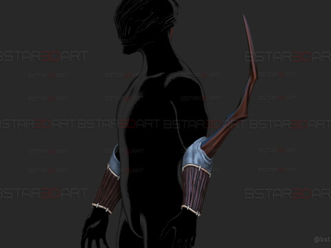 Mahito Final Form Arm Armor High Quality - Jujutsu Kaisen Cosplay Model Cetak 3D