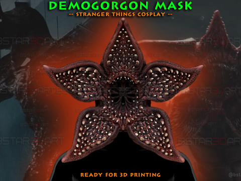 Demogorgon Mask - Stranger Things Cosplay 3D print model 3D-printmodel