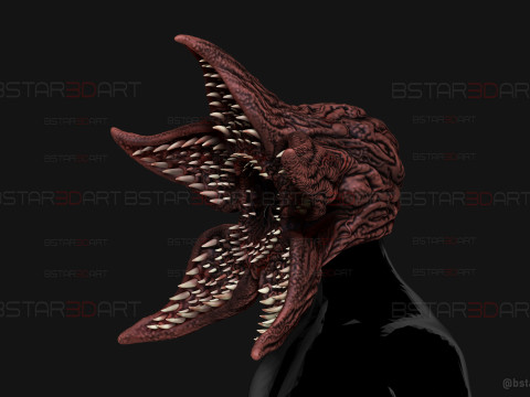 Demogorgon Mask - Stranger Things Cosplay 3D print model Modello di stampa 3D