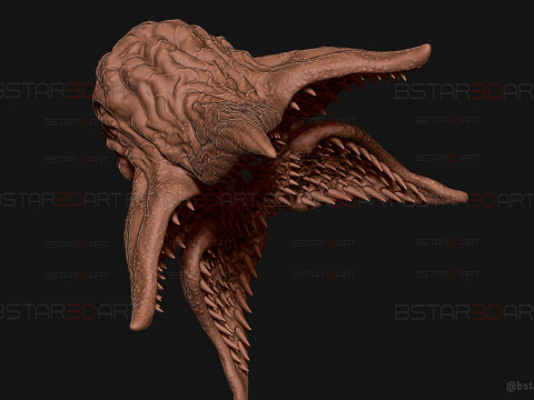 Demogorgon Mask - Stranger Things Cosplay 3D print model Modello di stampa 3D