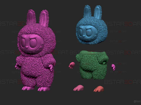 Monstruo Labubu Original De Alta Calidad - Pop Mart Toys Modelo de impresión 3D
