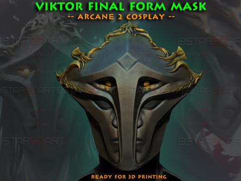 Viktor Final Form Mask - Arcane 2 Netflix - league of legends 3D Print Model