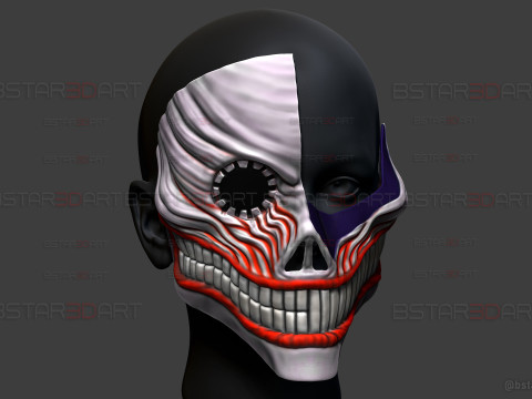 Dandadan Aira Shiratori Damaged Mask V2 - Acrobatic Silky mask 3Dプリントモデル