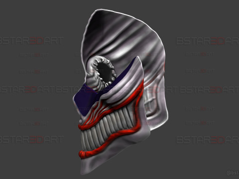Dandadan Aira Shiratori Damaged Mask V2 - Acrobatic Silky mask 3Dプリントモデル