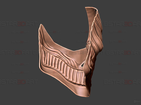 Dandadan Aira Shiratori Damaged Mask V2 - Acrobatic Silky mask 3Dプリントモデル