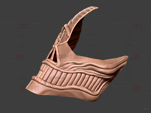 Dandadan Aira Shiratori Damaged Mask V2 - Acrobatic Silky mask 3Dプリントモデル