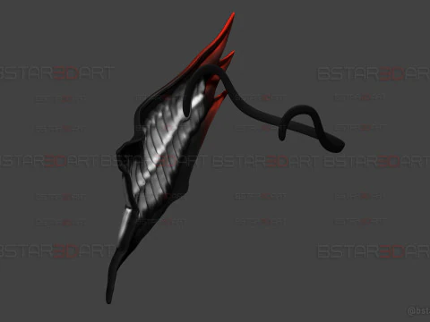 Dandadan Okarun Destroyed Mask - Anime Cosplay 3D Print Model