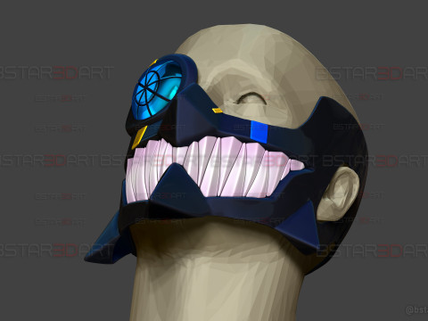 Umbrella Boy Face Mask - Dandadan Anime Cosplay 3Dプリントモデル