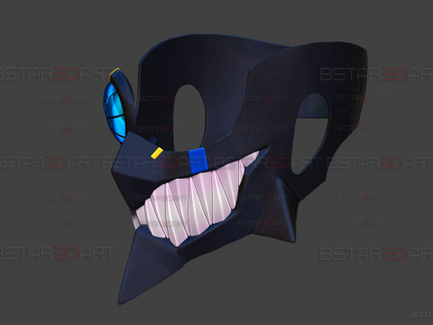 Umbrella Boy Face Mask - Dandadan Anime Cosplay 3Dプリントモデル