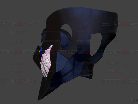 Umbrella Boy Face Mask - Dandadan Anime Cosplay 3D Print Model