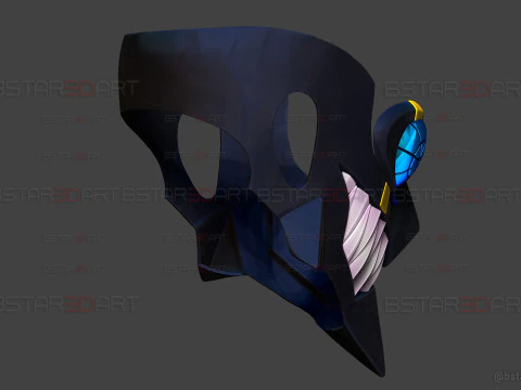 Umbrella Boy Face Mask - Dandadan Anime Cosplay 3D Print Model