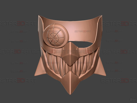 Umbrella Boy Face Mask - Dandadan Anime Cosplay 3Dプリントモデル