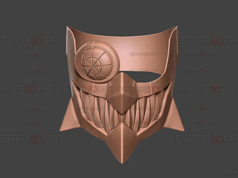 Umbrella Boy Face Mask - Dandadan Anime Cosplay 3D Print Model