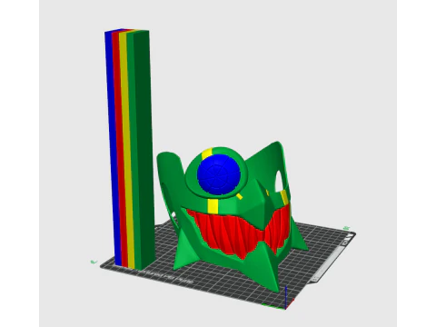 Umbrella Boy Face Mask - Dandadan Anime Cosplay 3D Print Model