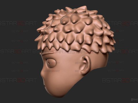 Saitama Head Mask Decor Wearable - One Punch Man Cosplay Model do druku 3D