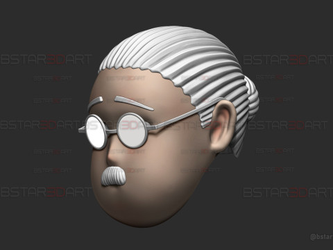Taro Sakamoto overweight Head Decor Wearable - Sakamoto Days Anime Cosplay 3Dプリントモデル