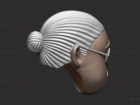 Taro Sakamoto overweight Head Decor Wearable - Sakamoto Days Anime Cosplay 3Dプリントモデル