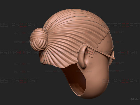 Taro Sakamoto overweight Head Decor Wearable - Sakamoto Days Anime Cosplay 3Dプリントモデル