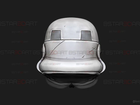 Stormtrooper Skull Terminator Head Decoration - Starwars Toys 3D Print Model