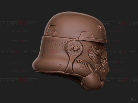 Stormtrooper Skull Terminator Head Decoration - Starwars Toys 3D Print Model