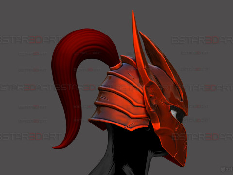 Igris Helmet With Hair- Solo Leveling Cosplay 3Dプリントモデル