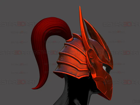 Casco Igris con pelo: cosplay de nivelaci&oacute;n en solitario Modelo de impresión 3D