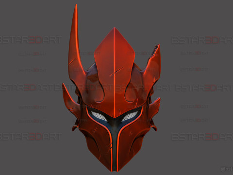 Igris Helmet With Hair- Solo Leveling Cosplay 3Dプリントモデル