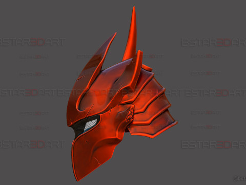 Igris Helmet With Hair- Solo Leveling Cosplay 3Dプリントモデル