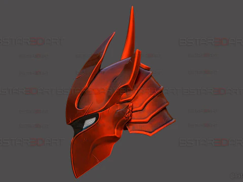 Casco Igris con pelo: cosplay de nivelaci&oacute;n en solitario Modelo de impresión 3D