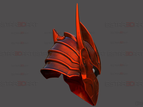 Igris Helmet With Hair- Solo Leveling Cosplay 3Dプリントモデル