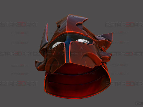 Igris Helmet With Hair- Solo Leveling Cosplay 3Dプリントモデル
