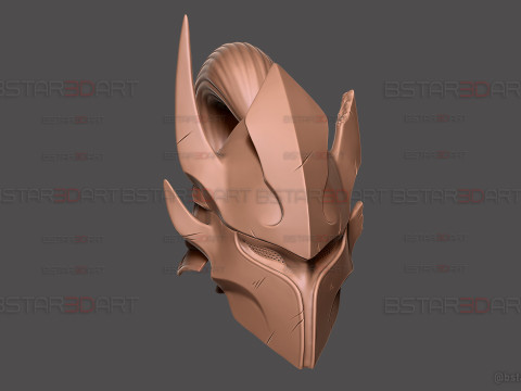Igris Helmet With Hair- Solo Leveling Cosplay 3Dプリントモデル