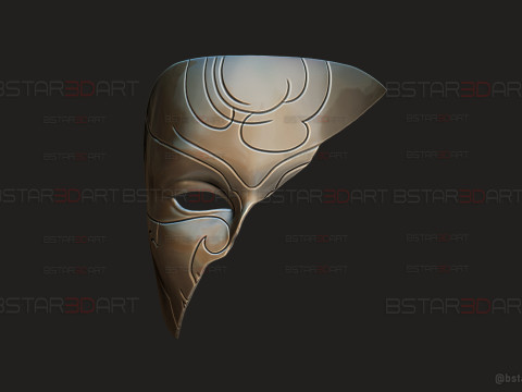 Katarina Half Mask Noxus Cinematic - league of legends Cosplay 3D Baskı Modeli