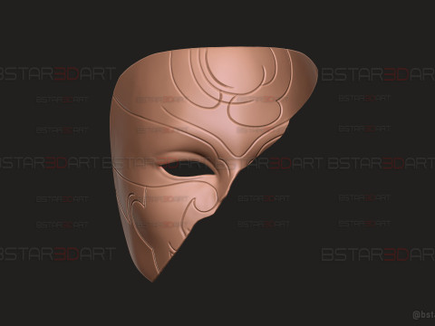 Katarina Half Mask Noxus Cinematic - league of legends Cosplay 3D Baskı Modeli