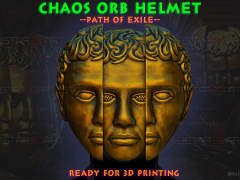 Path Of Exile - Chaos Orb Helmet 3D प्रिंट मॉडल