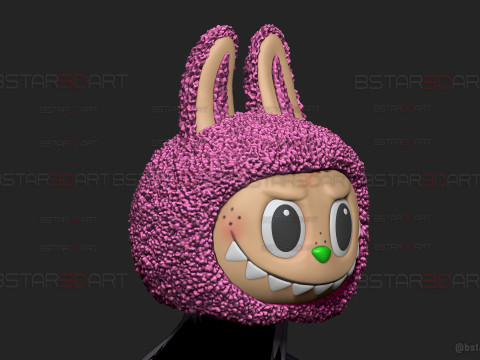 Labubu Original Head For Decoration and Wearable Cosplay Modelo de Impressão 3D