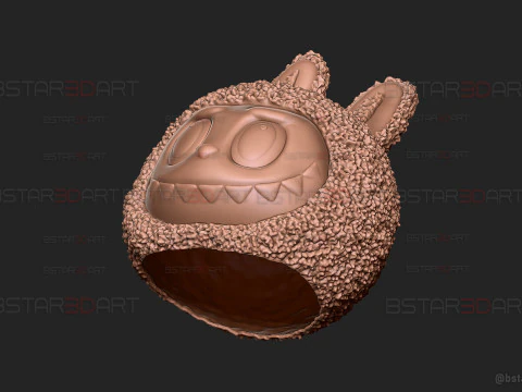 Labubu Original-Kopf f&uuml;r Dekoration und tragbares Cosplay 3D Druckmodell