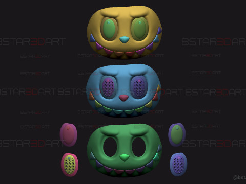 Labubu Original Head For Decoration and Wearable Cosplay Modelo de Impressão 3D