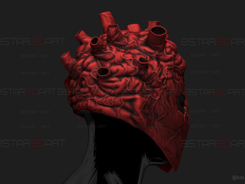 Shin Mask High Quality - Dorohedoro Anime Cosplay 3D 프린트 모델
