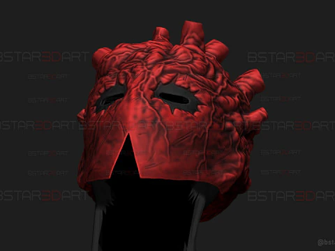 M&aacute;scara Shin de alta qualidade - Dorohedoro Anime Cosplay Modelo de Impressão 3D