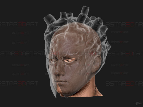 Shin Mask High Quality - Dorohedoro Anime Cosplay 3D 프린트 모델