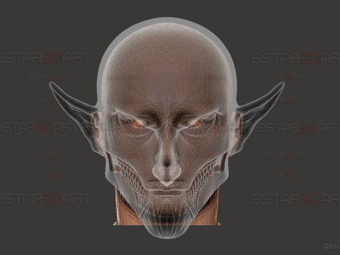 Eren Final Form Head Decoration Wearable - Attack On Titan Cosplay 3D Baskı Modeli