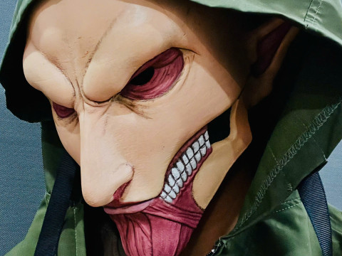 Eren Final Form Head Decoration Wearable - Attack On Titan Cosplay 3D Baskı Modeli