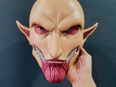 Eren Final Form Head Decoration Wearable - Attack On Titan Cosplay 3D Baskı Modeli