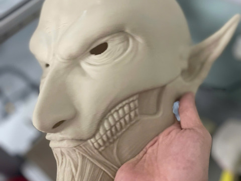 Eren Final Form Head Decoration Wearable - Attack On Titan Cosplay 3D Baskı Modeli