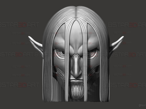 Eren Final Form Head Wearable - With Hair - Attack On Titan 3D Принт Модель