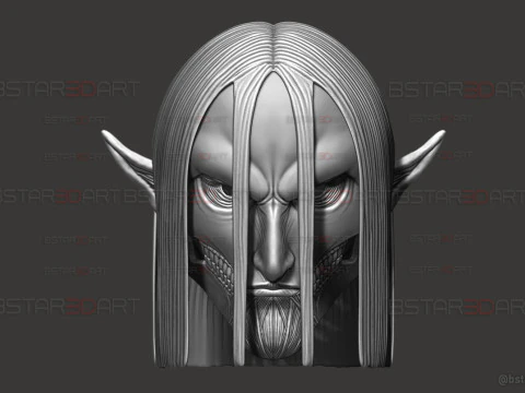 Cabe&ccedil;a de forma final de Eren vest&iacute;vel - com cabelo - Ataque ao Tit&atilde; Modelo de Impressão 3D