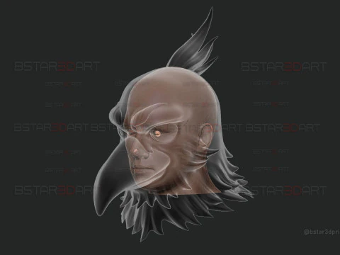 Shangri-La Frontier Head Decoration Wearable Cosplay - Anime Netflix series 3D Print Model