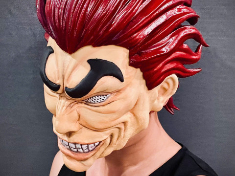 Yujiro Hanma Head Mask With Hair Ver - Baki Anime - Netflix Series Modello di stampa 3D