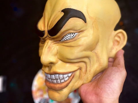 Yujiro Hanma Head Mask With Hair Ver - Baki Anime - Netflix Series Modello di stampa 3D